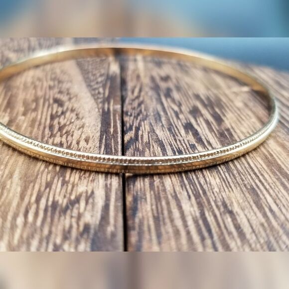 Golden tone gypsy bracelet B901 - Picture 1 of 4